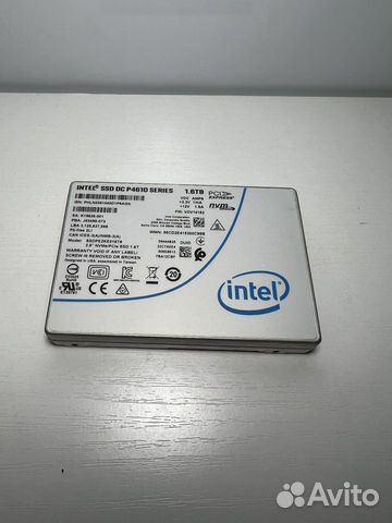 1600 гб SSD Intel DC P4610 ssdpe2KE016T801