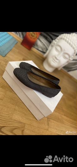 Балетки из кожи питона