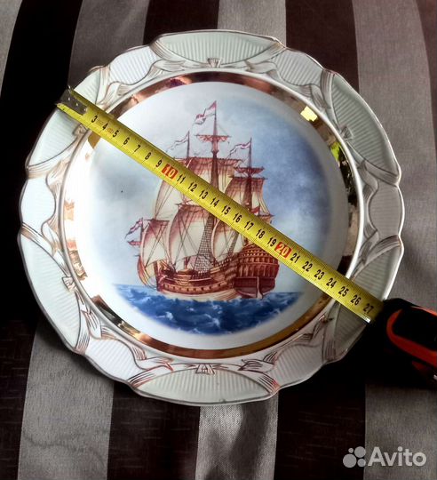Сувенирная Настенная Тарелка Корабли/Парусники