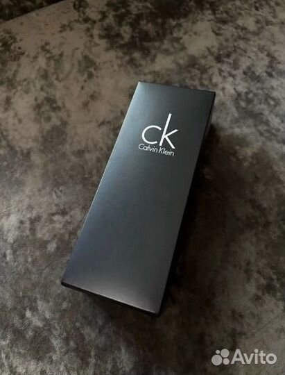 Calvin Klein / ремень кожаный / black / для мужчин
