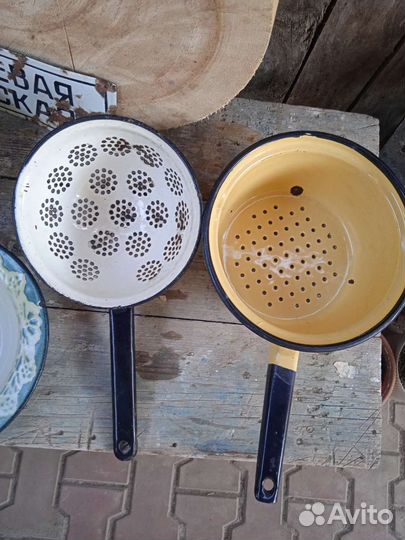 Посуда винтажная эмаль СССР