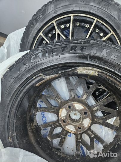 Шины зимние на дисках 195 55 р16 4х100