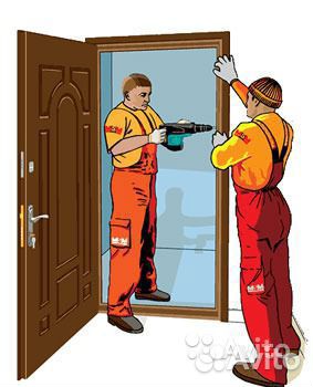 Установка входных межкомнатных дверей откосы