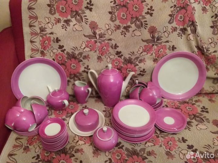 Сервис розовый ГДР