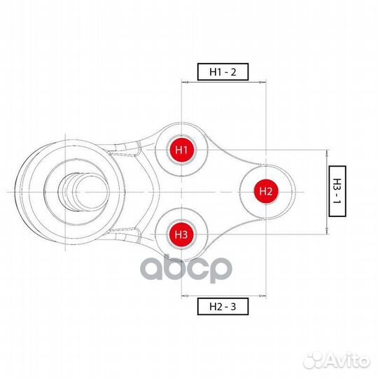 Опора шаровая R toyota Camry V30/V40 / lexus ES