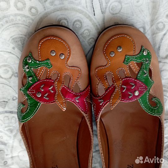 Балетки женские Италия новые 36 кожа