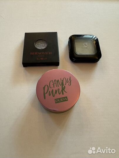 Тени блестящие б/у