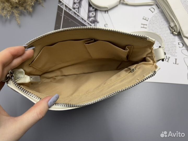 Сумка женская через плечо белая маленькая