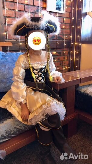 Новогодний костюм для девочки пиратки (аренда)