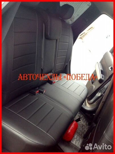 Чехлы Nissan X-Trail T31 из экокожи чёрные Классик