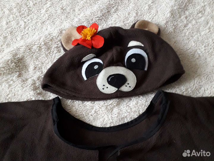 Новогодний Костюм медведицы для девочки 7-8 лет