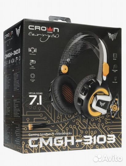 Игровые наушники новые