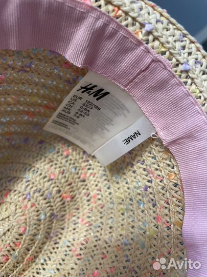 Соломенная шляпка детская