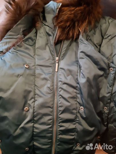 Пуховик женский куртка зимняя 48