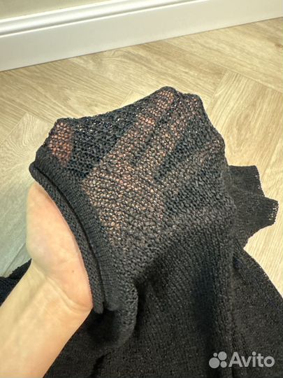 Футболка вязаная прозрачная винтаж