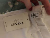 Zara штаны (лосины) белые на девочку 128-134