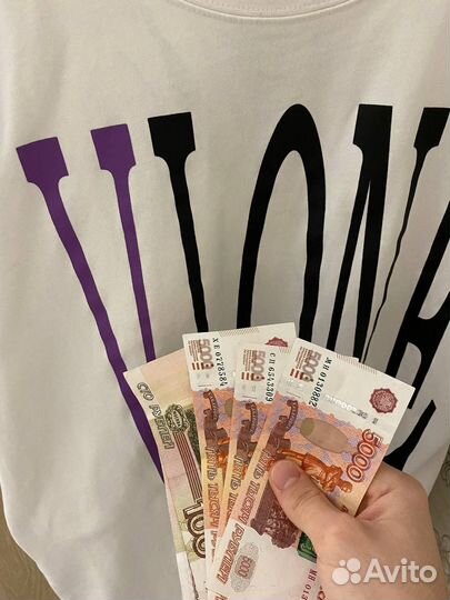 Футболка Vlone Purple фиолетовая