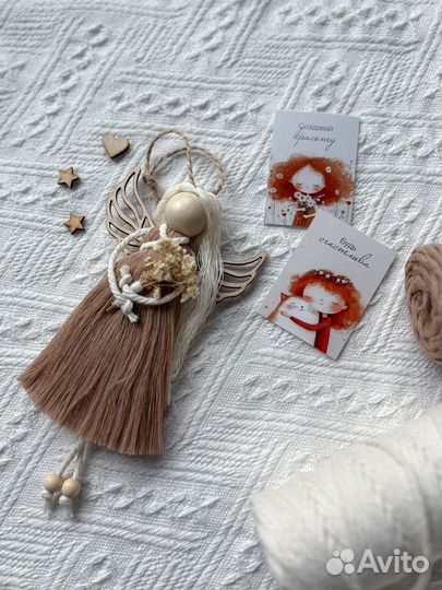 Макраме ангел куколка 8 марта