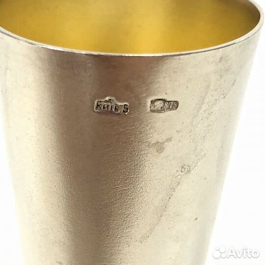 Рюмка. Серебро 875 проба 30.8 грамма