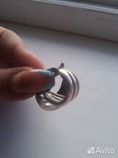 Серебряные серьги