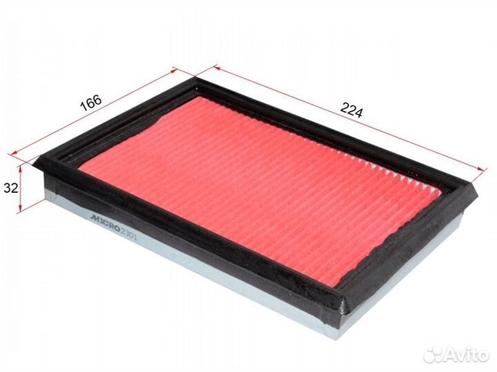 Фильтр воздушный nissan juke 10/X-trail T31 07