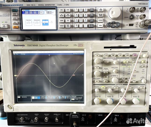 Tektronix TDS7404B Осциллограф, 4 канала, 4 ггц