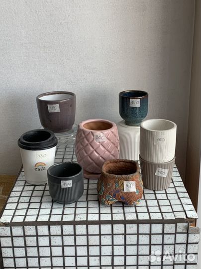Керамические горшки для цветов