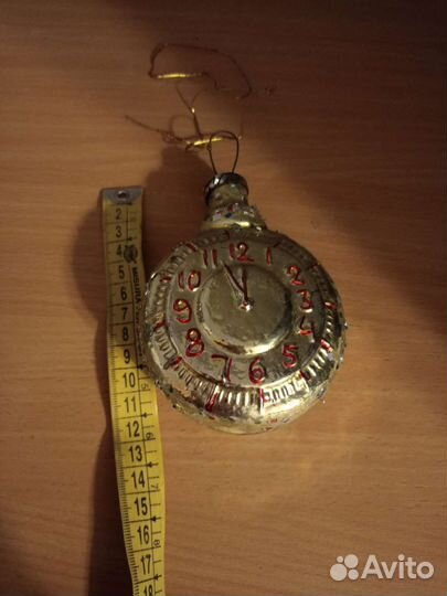 Елочные игрушки СССР, часы