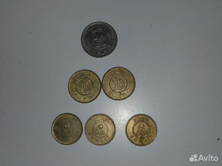 Редкие иностранные деньги-Кувейтские филсы