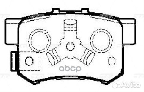 GK0339 колодки дисковые задние Honda Accord 1