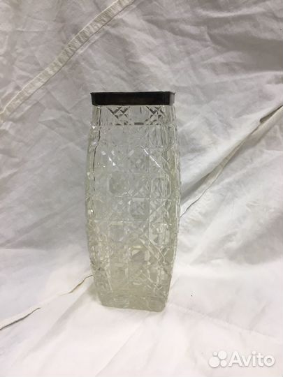 Антикварная хрустальная ваза Хлебников