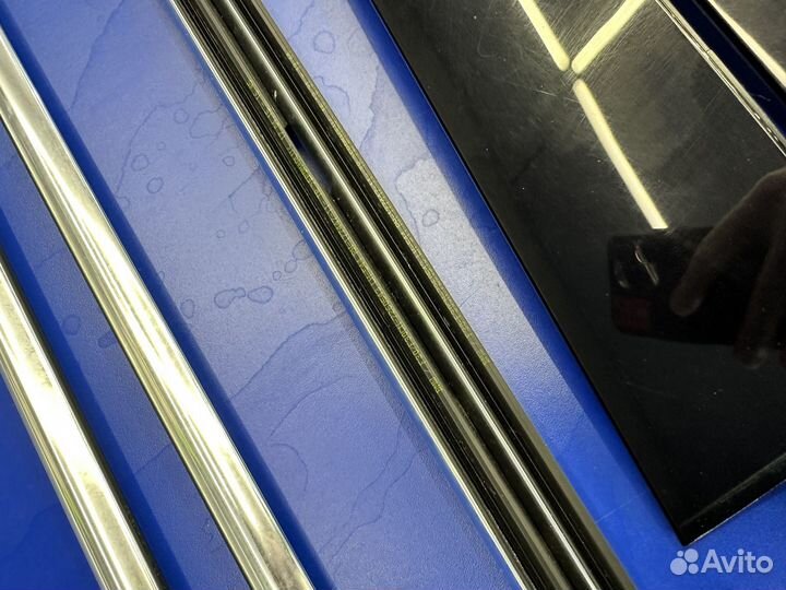 Комплект молдинг дверей хром