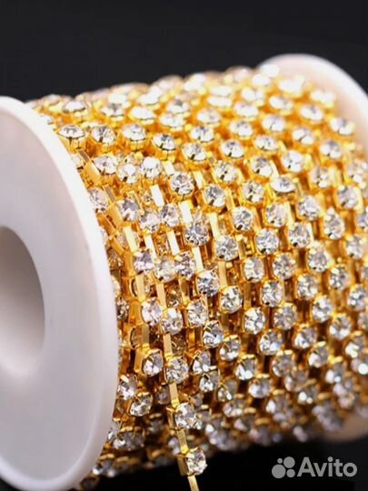 Стразовая цепь лента