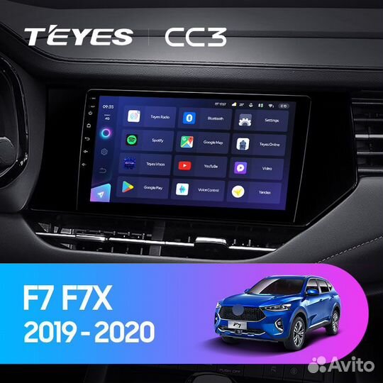 Магнитола Teyes Hover Haval F7 F7X CC3