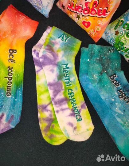 Носочки ручная роспись