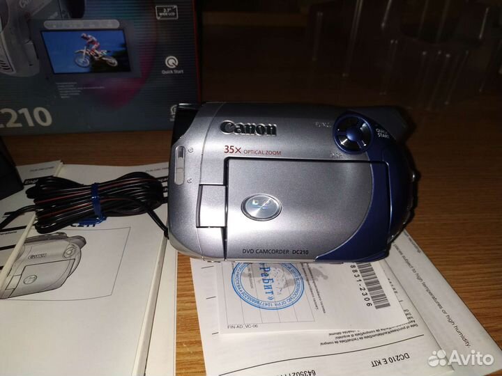 Видеокамера DVD Canon DC210 новая