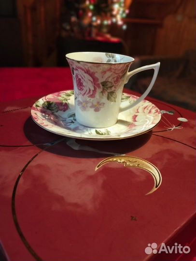 Тончайший костяной фарфор,чашка, Китай