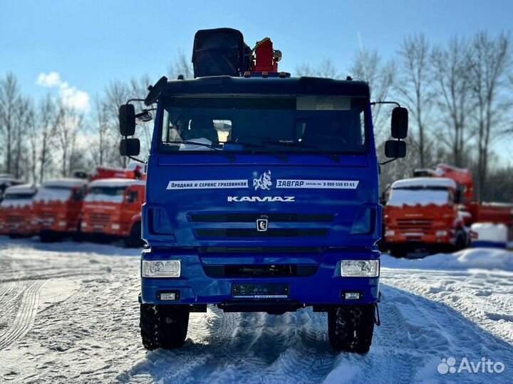 Бортовой грузовик КАМАЗ 43118-50 с КМУ Kanglim, 2024
