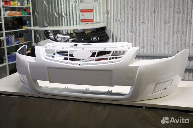 Бампер передний Приора 2 2011-16 Белое облако 240