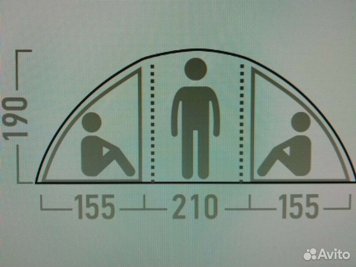 Сегодня Авито-доставка Dalen 6 с дном 17кг палатка