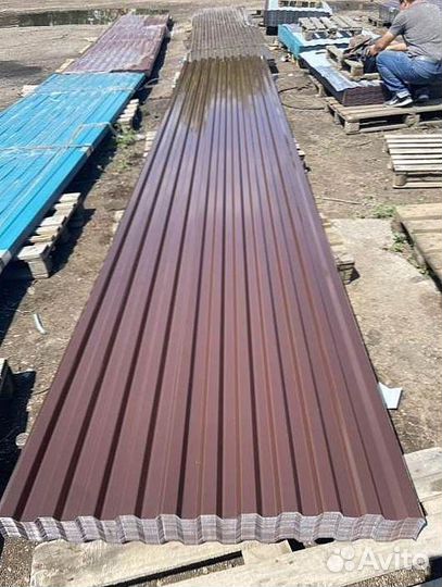 Профнастил профлист коричневый