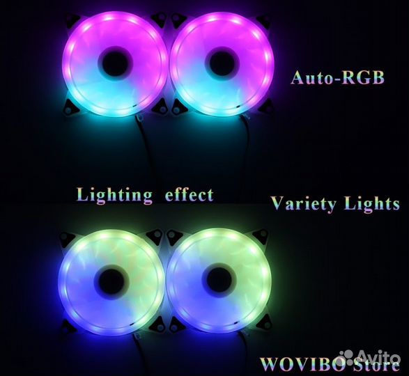 Кулер для корпуса 120мм RGB