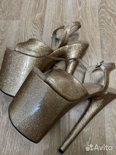 Стрипы босоножки pleaser тройки 38