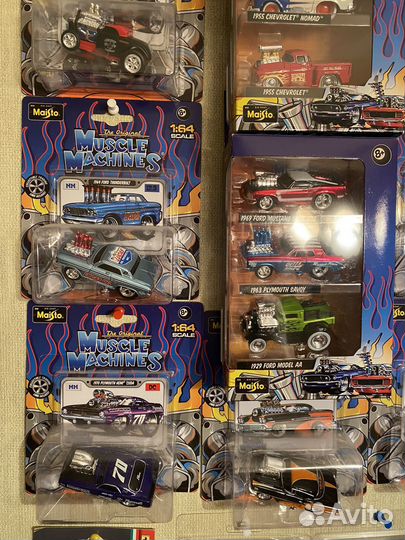 Машинки Maisto серия Muscle Machines 1/64