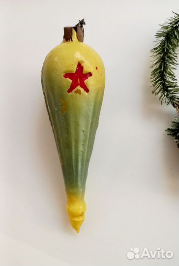 Елочные игрушки СССР стеклянные