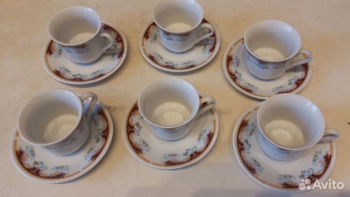 Новый кофейный сервиз 12 предметов