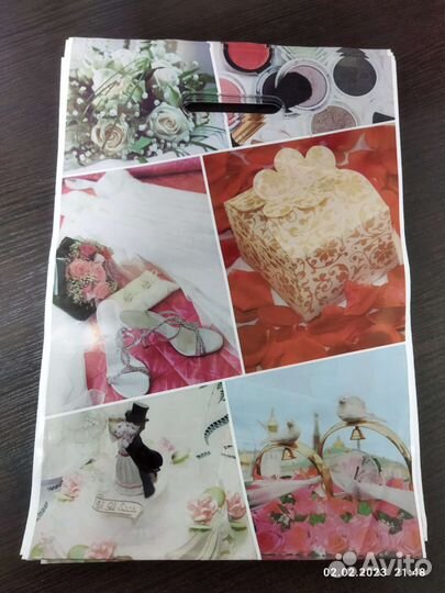 Пакеты подарочные свадебные