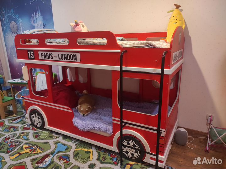 Кровать автобус двухярусная