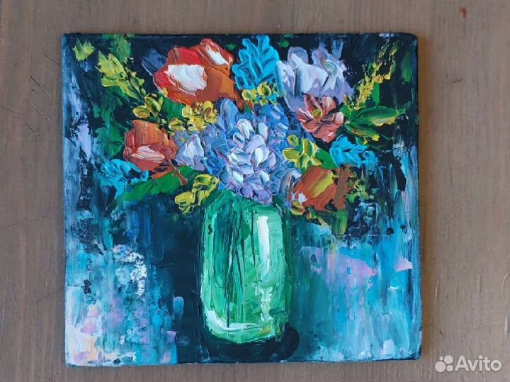 Оригинальная авторская миниатюрная картина маслом