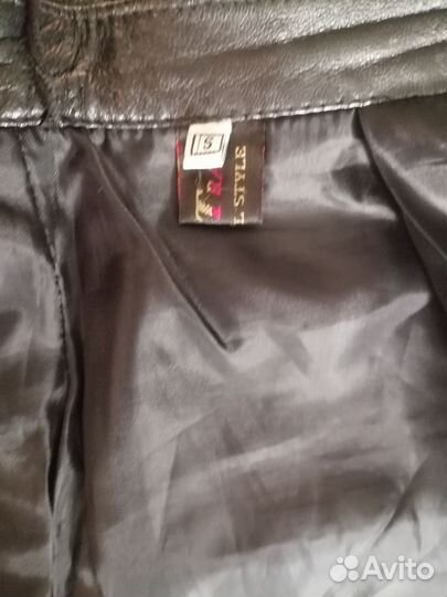 Кожаная юбка натуральная 42